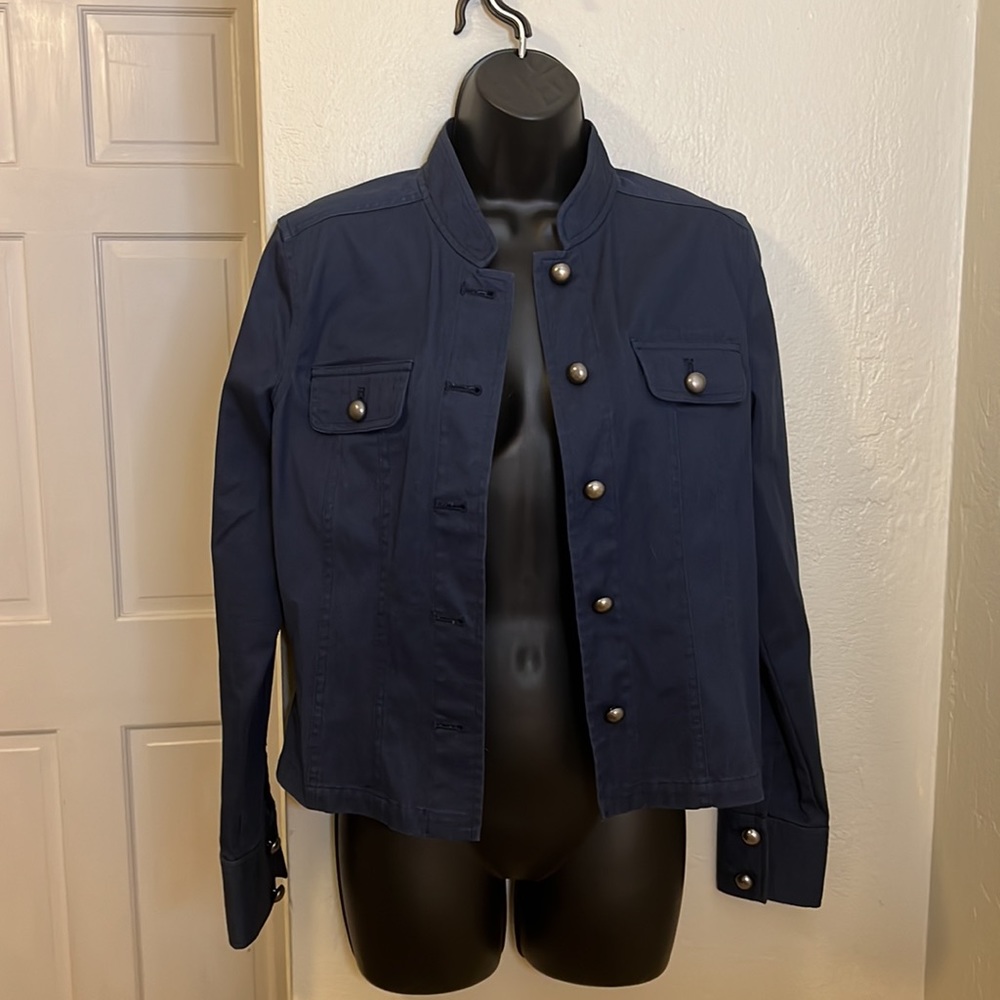 Calvin Klein Mandarin Collar Jacket, sz6, NWT